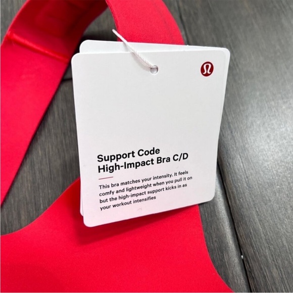 Lululemon NWT Go Further Bra with Support Code Technology Red Glow - Picture 6 of 11